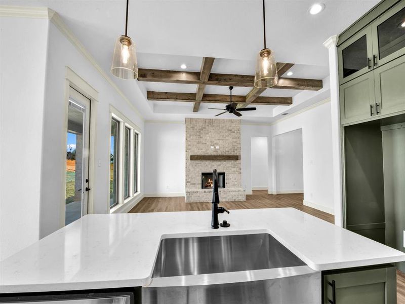 Furnished interior view inside a new home in The Ranches at Valley View, Springtown (Image 6). Furnished interior view inside a new home in The Ranches at Valley View, Springtown (Image 6).