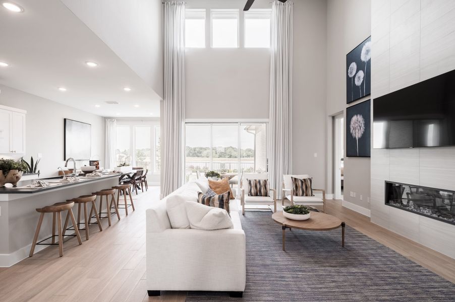 Representative furnished interior of a home built from the Verdin by Tri Pointe Homes in Pecan Ridge, Fulshear (Image 86).