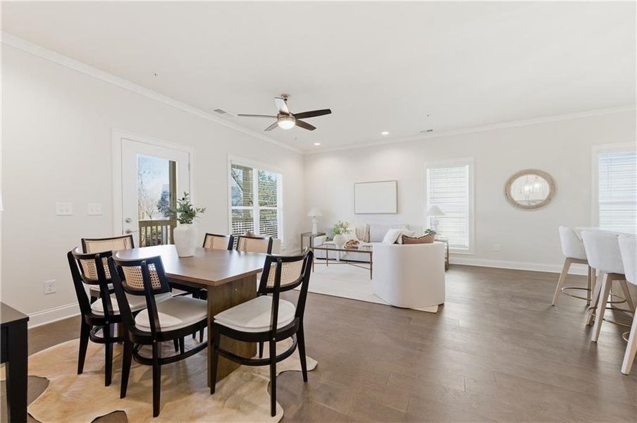 Furnished interior view inside a new home in , Marietta (Image 4).