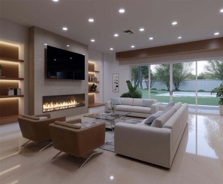 Furnished interior view inside a new home in , Houston (Image 3).