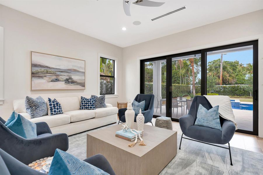 LIVING ROOM TO THE POOL LIVING ROOM TO THE POOL