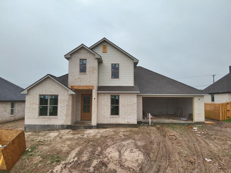 In-progress construction of a new home in , Giddings, TX (Image 8).