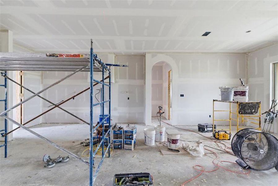 In-progress construction of a new home in , Aledo, TX (Image 6).