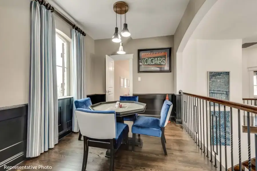 Furnished interior view inside a new home in Chatham Reserve, Providence Village (Image 7).