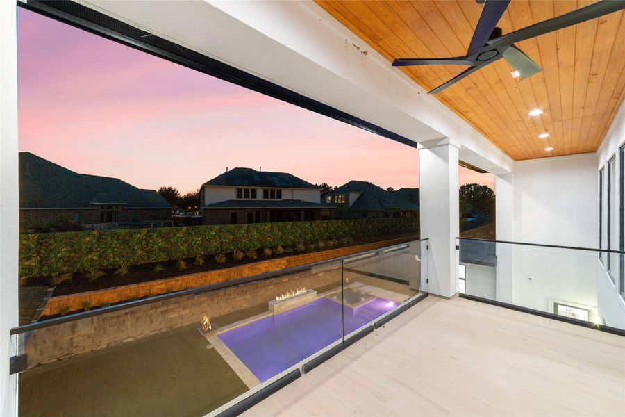 Its private bath is beautifully appointed with upscale finishes.