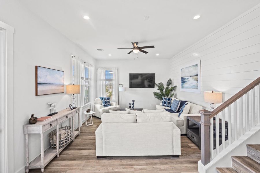 Your view looking from the kitchen into the living room.