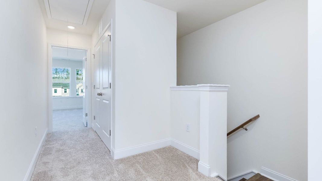 Furnished interior view inside a new home in Battle Bridge, Raleigh (Image 23).