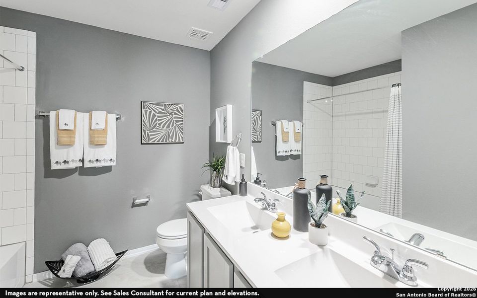 Furnished interior view inside a new home in Hickory Ridge, Elmendorf (Image 14).