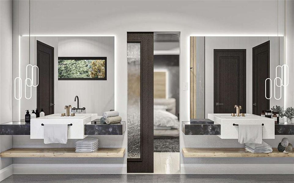 Furnished interior view inside a new home in , Lawrenceville (Image 8).