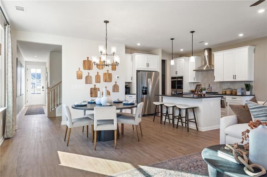 Furnished interior view inside a new home in The Village at Shallowford, Kennesaw (Image 53).