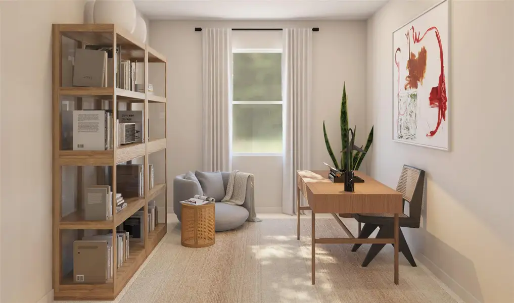 Convenient home office (*Artist rendering used for illustration purposes only.)