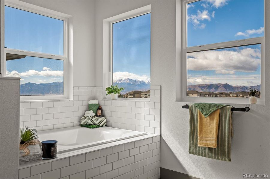 Furnished interior view inside a new home in Revel Crossing at Wolf Ranch - The Panorama Collection, Colorado Springs (Image 15).