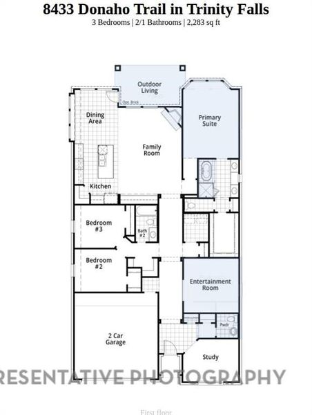 2D floor plan layout of this home in Trinity Falls, McKinney, TX (Image 3). 2D floor plan layout of this home in Trinity Falls, McKinney, TX (Image 3).
