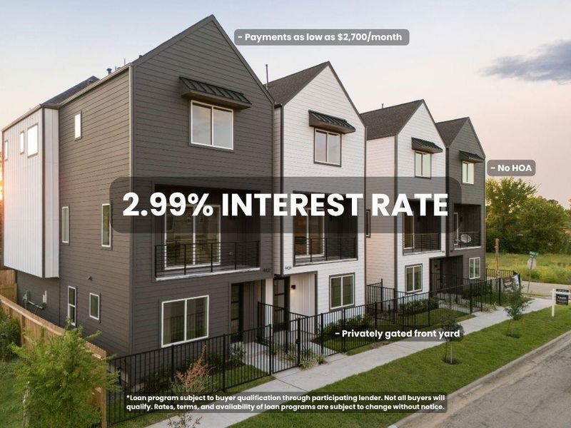 Modern living made simple. At Estates on Dan St, qualified buyers can take advantage of the lending program - making homeownership more accessible than ever. Modern living made simple. At Estates on Dan St, qualified buyers can take advantage of the lending program - making homeownership more accessible than ever.