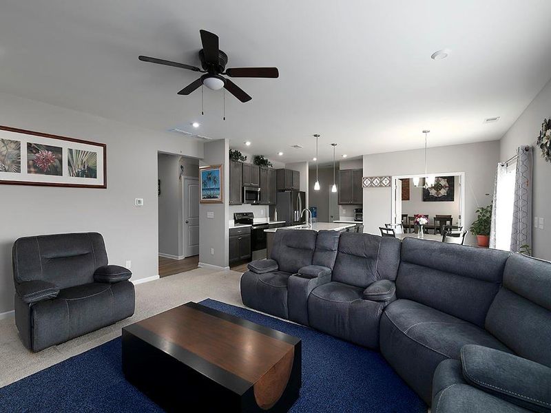 Furnished interior view inside a new home in , Dallas (Image 6). Furnished interior view inside a new home in , Dallas (Image 6).