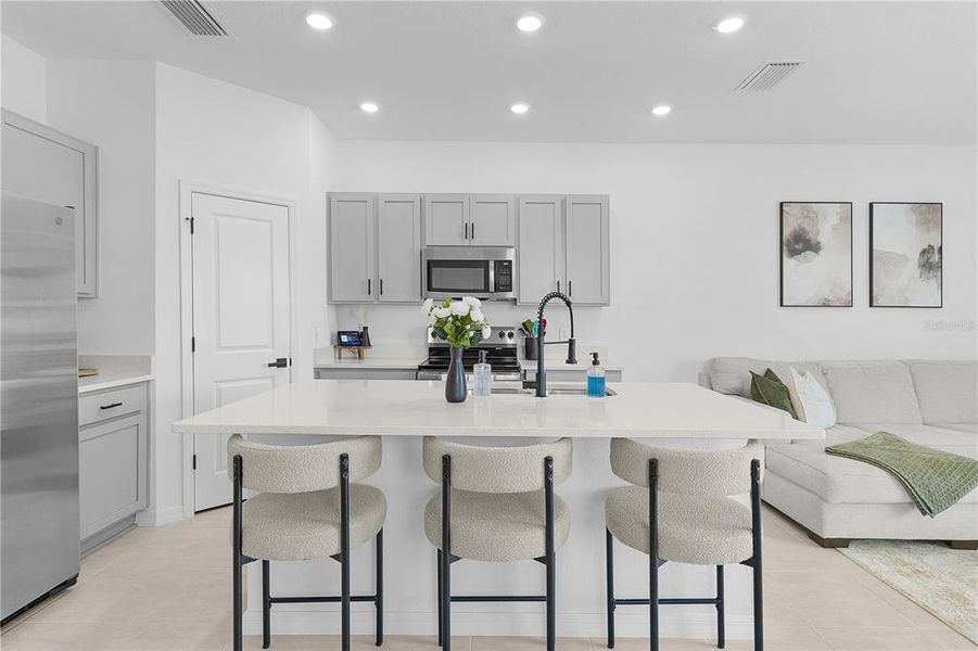 Furnished interior view inside a new home in Waterstone, Groveland (Image 31).
