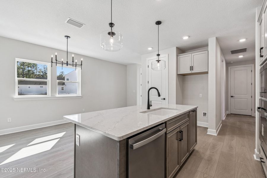 Furnished interior view inside a new home in Evergreen Island at Silverleaf - Classic, St. Augustine (Image 9). Furnished interior view inside a new home in Evergreen Island at Silverleaf - Classic, St. Augustine (Image 9).