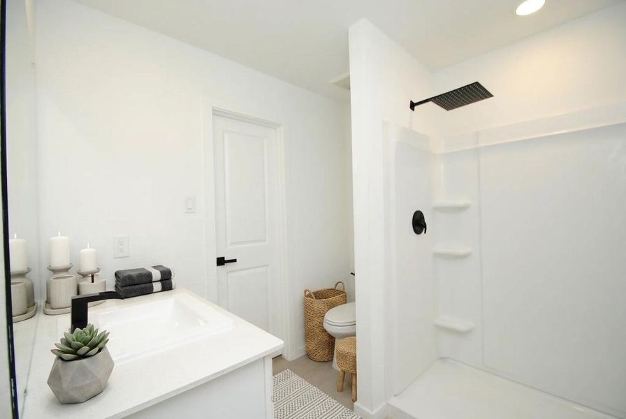 Furnished interior view inside a new home in Wharton Lakes, Wharton (Image 12).