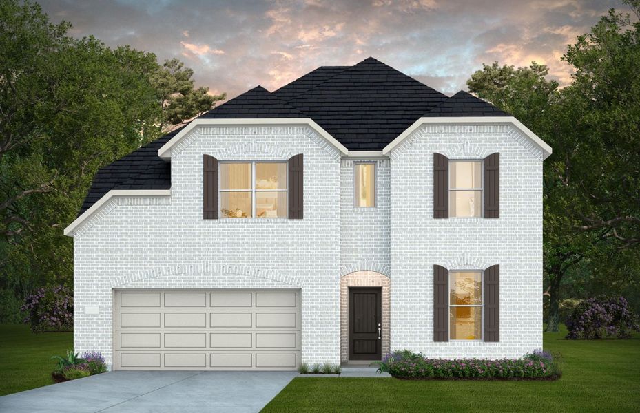 Representative exterior photo of a completed home built from the Wheeler by Pulte Homes in Blue Creek Trails, Richmond, TX (Image 21).