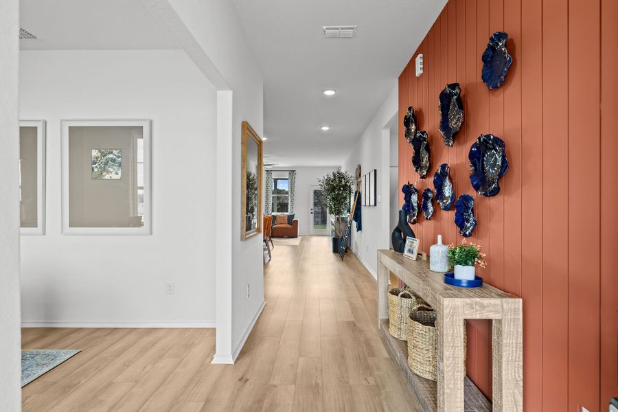 Representative furnished interior of a home built from the The Douglas E by Davidson Homes LLC in Royal Crest, San Antonio (Image 6). Representative furnished interior of a home built from the The Douglas E by Davidson Homes LLC in Royal Crest, San Antonio (Image 6).