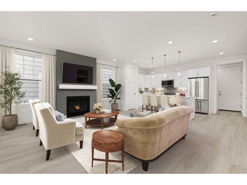 Furnished interior view inside a new home in Westerly, Erie (Image 8).