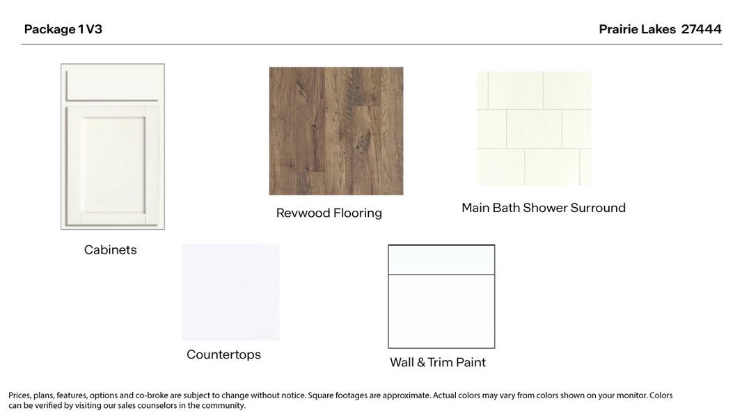 Sample of building materials used in homes in Prairie Lakes, Buda (Image 30).