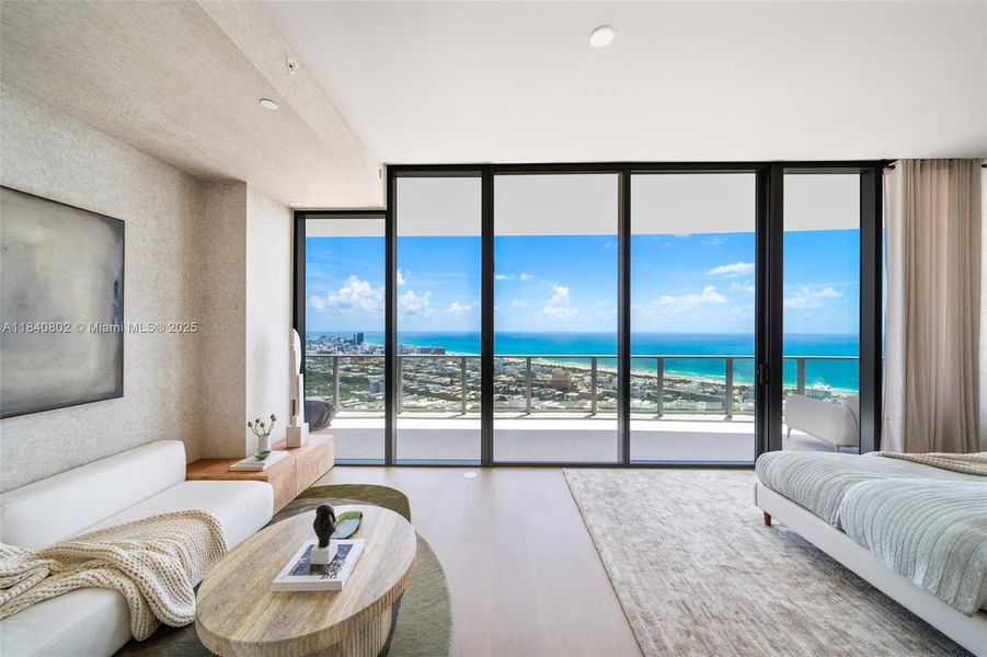 Furnished interior view inside a new home in , Miami Beach (Image 9).