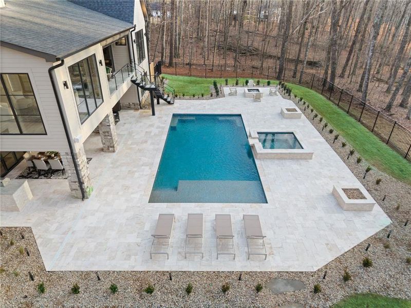 Exterior details and patio area of a home in , Canton (Image 40).