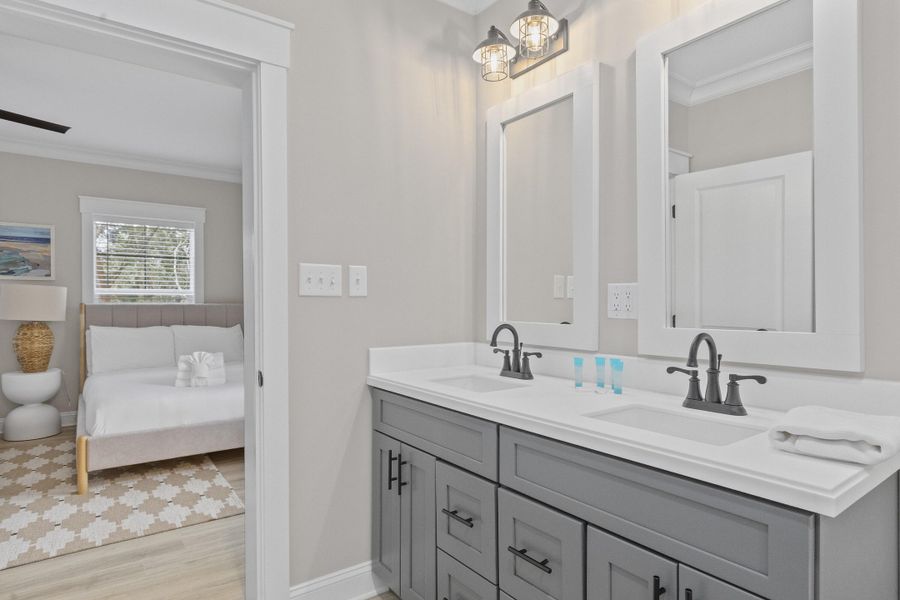 Furnished interior view inside a new home in , Edisto Island (Image 40).