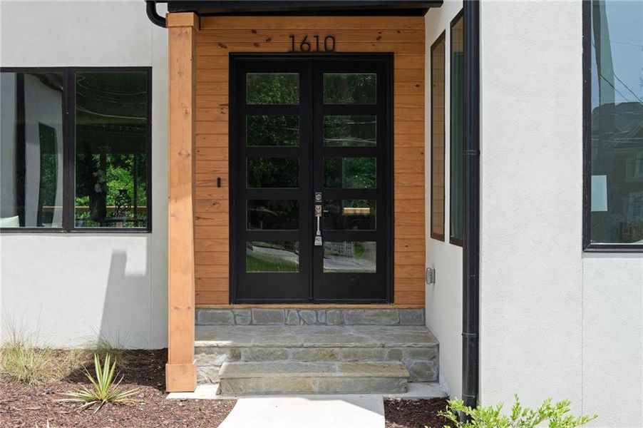 Exterior details and patio area of a home in , Atlanta (Image 29).