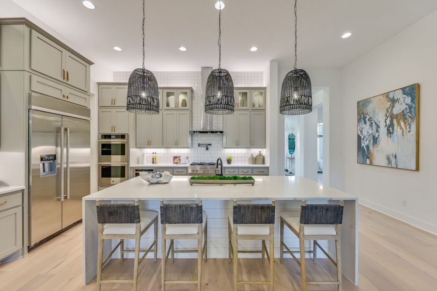 Representative furnished interior of a home built from the San Simeon I by Giddens Homes in Clearwater Ranch, Liberty Hill (Image 16).