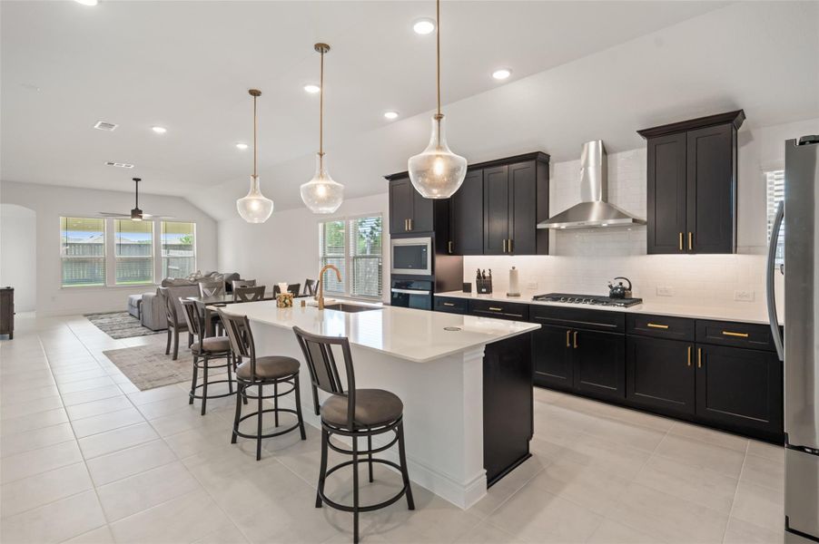 Furnished interior view inside a new home in Mavera, Conroe (Image 14).