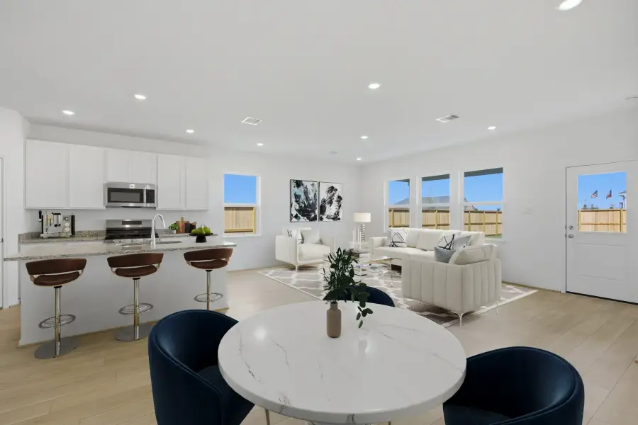 Furnished interior view inside a new home in Mason Woods, Cypress (Image 9).