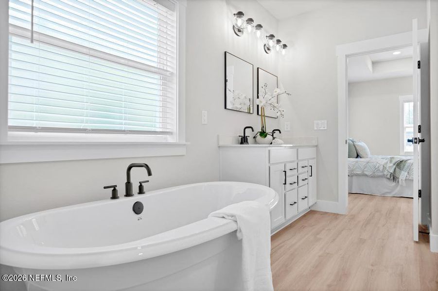 Furnished interior view inside a new home in , Jacksonville (Image 25).