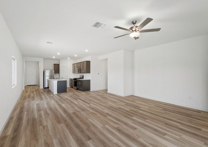 This floor plan has plenty of room for hosting friends and family.