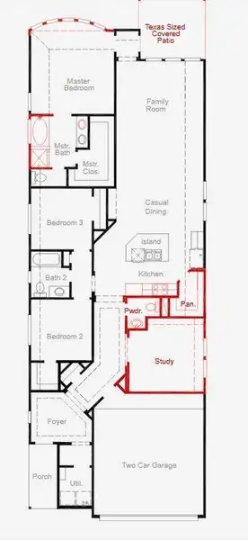 2D floor plan layout of this home in The Meadows at Imperial Oaks, Spring, TX (Image 2). 2D floor plan layout of this home in The Meadows at Imperial Oaks, Spring, TX (Image 2).