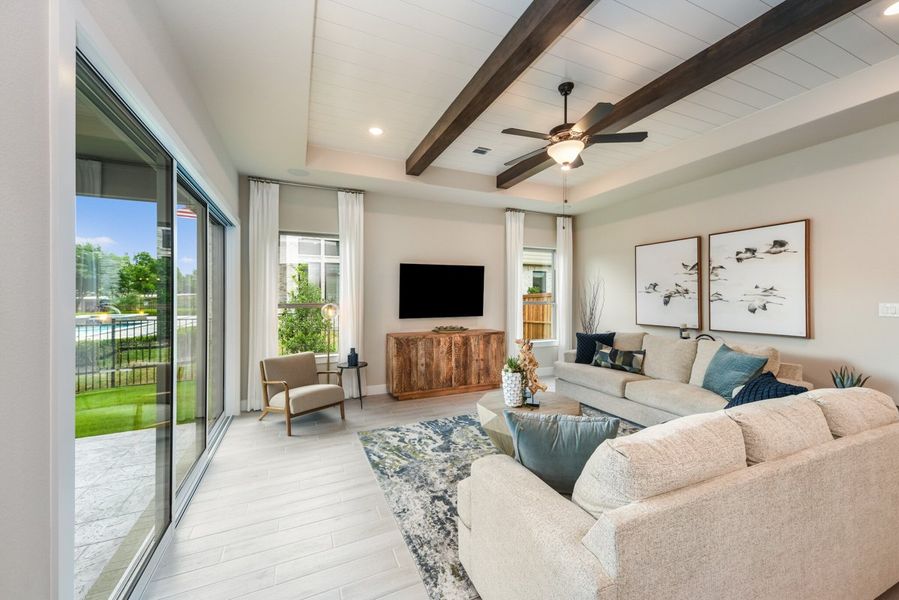Furnished interior view inside a new home in Lakeview Heights, Azle (Image 12). Furnished interior view inside a new home in Lakeview Heights, Azle (Image 12).