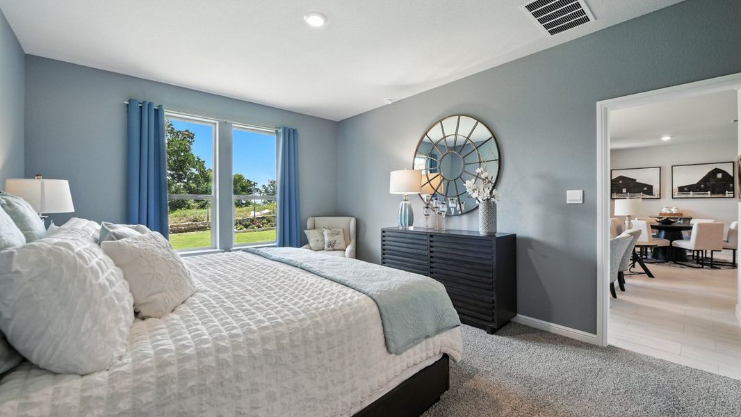 Furnished interior view inside a new home in Monarch at the Meadows, Krum (Image 17).