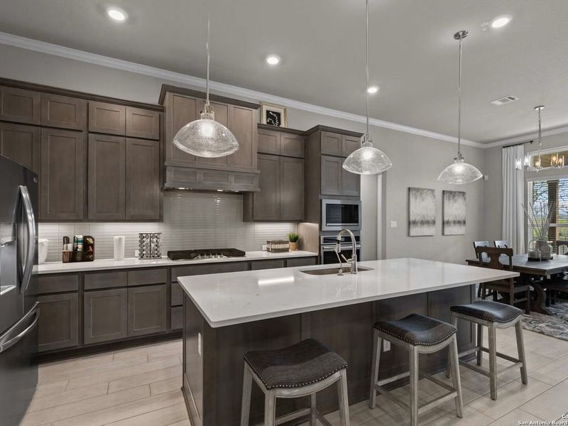 Furnished interior view inside a new home in The Reserve at Potranco Oaks, Castroville (Image 14).