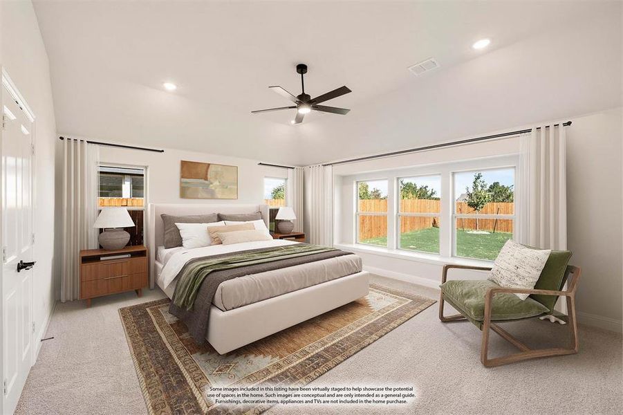 Furnished interior view inside a new home in The Retreat at North Grove 60, Waxahachie (Image 8).