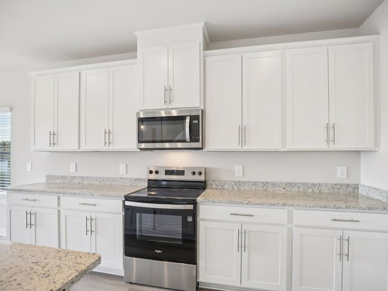 Skip takeout and prep dinner in the well-appointed kitchen.