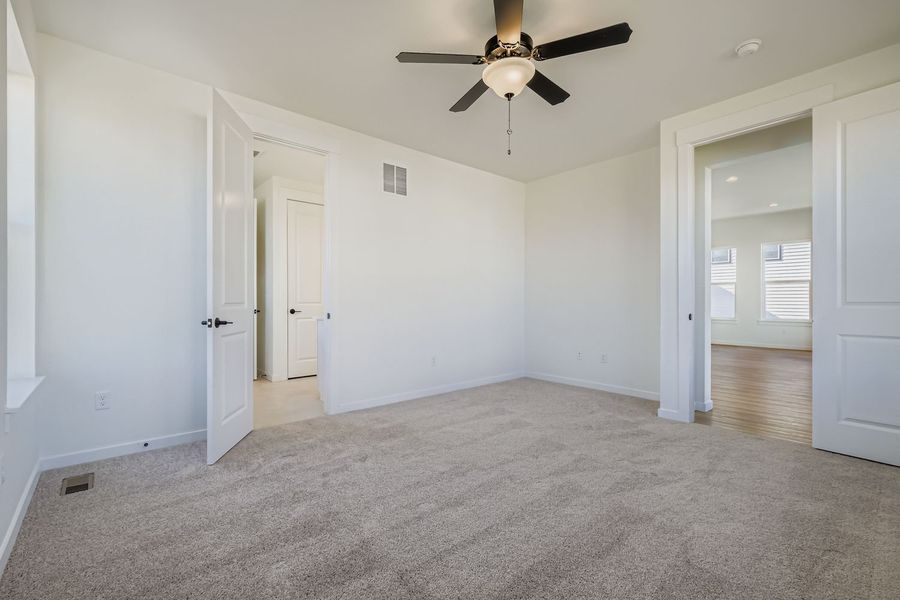 Plan C416 main bedroom representative photo