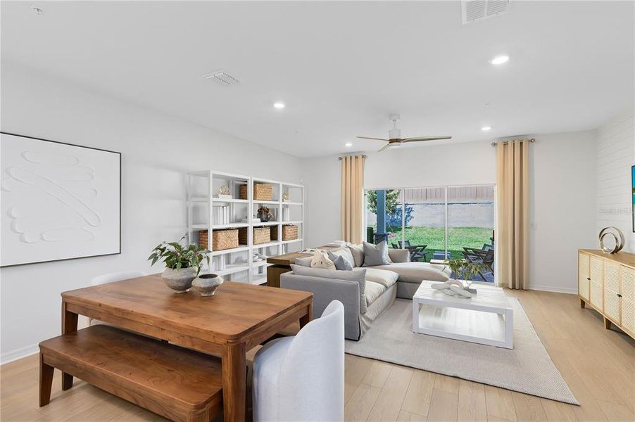 Furnished interior view inside a new home in Oviedo Square, Oviedo (Image 8).