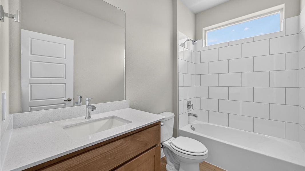 Furnished interior view inside a new home in Bluestem, Rhome (Image 8).