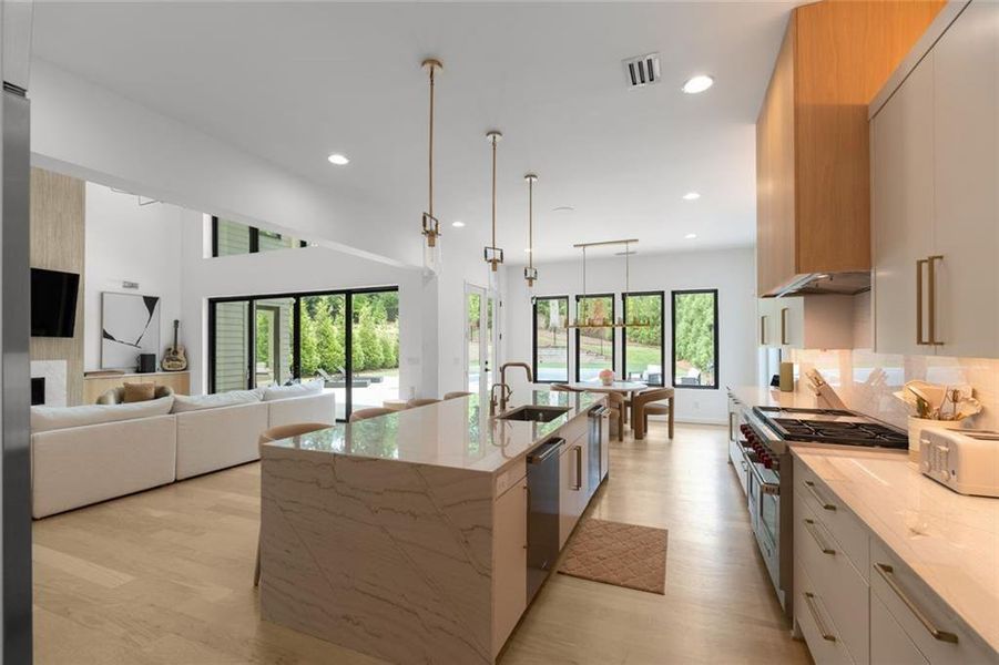 Furnished interior view inside a new home in , Atlanta (Image 31).