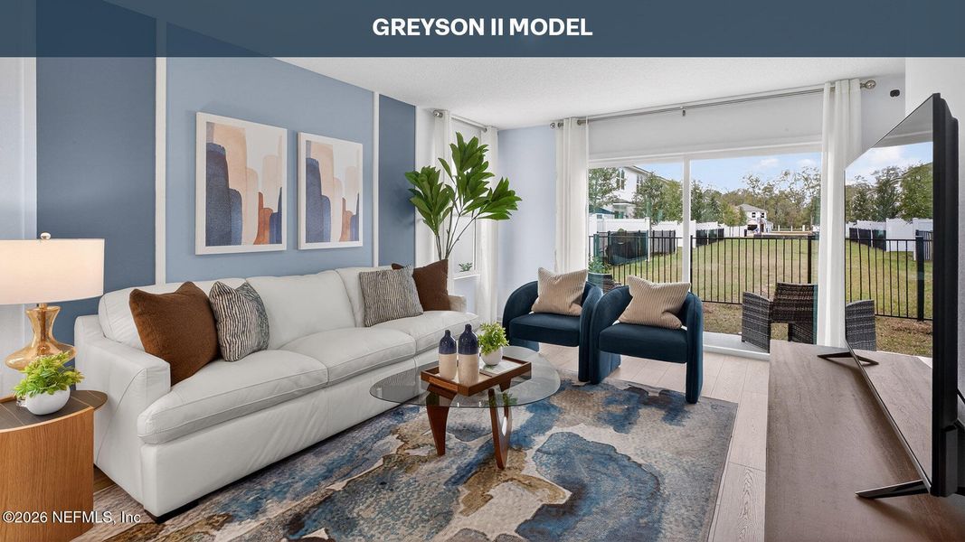 Furnished interior view inside a new home in Irongate Villas, Jacksonville (Image 7).