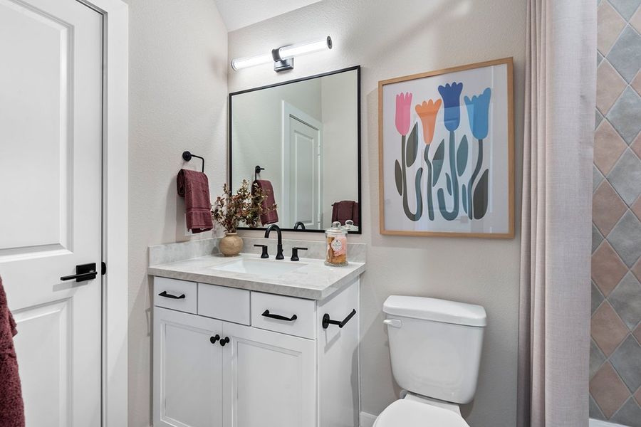 Furnished interior view inside a new home in Austin Point, Richmond (Image 24). Furnished interior view inside a new home in Austin Point, Richmond (Image 24).