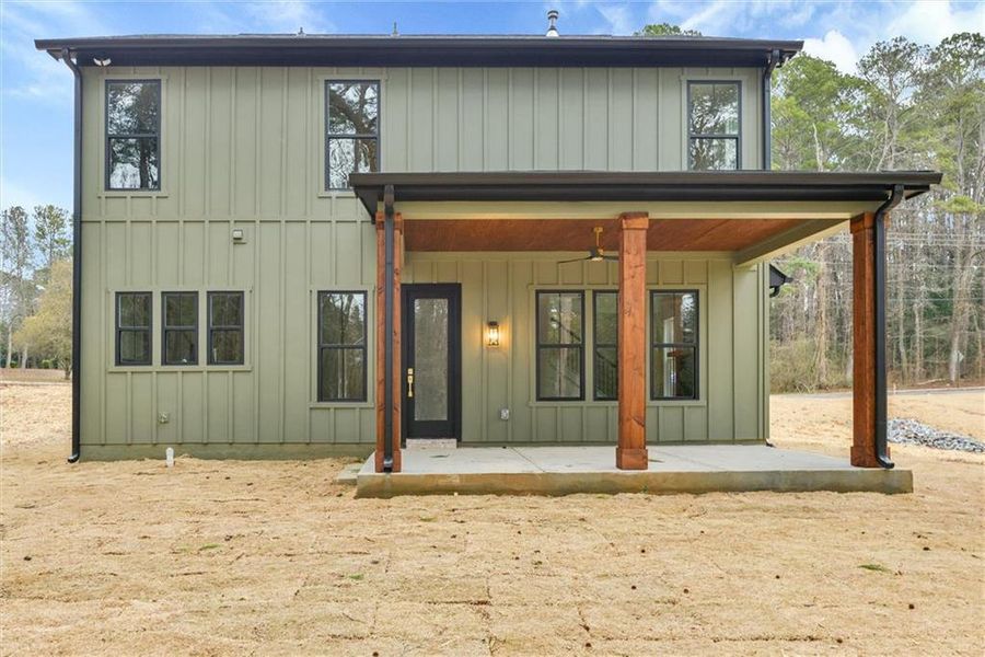 Exterior details and patio area of a home in , Atlanta (Image 3).