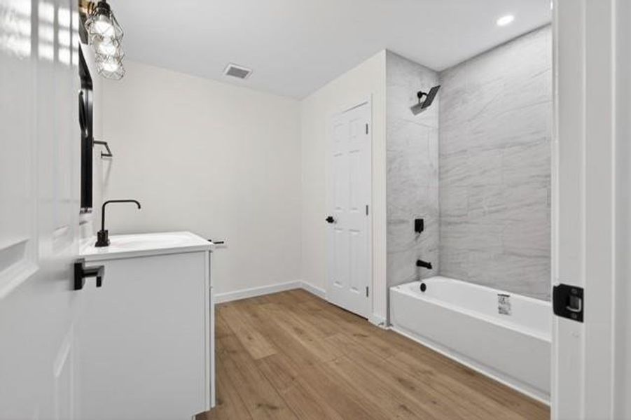 Furnished interior view inside a new home in , Atlanta (Image 8). Furnished interior view inside a new home in , Atlanta (Image 8).