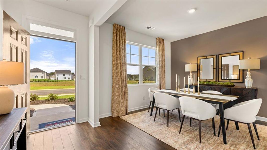 Furnished interior view inside a new home in Teamon Pointe, Griffin (Image 4).